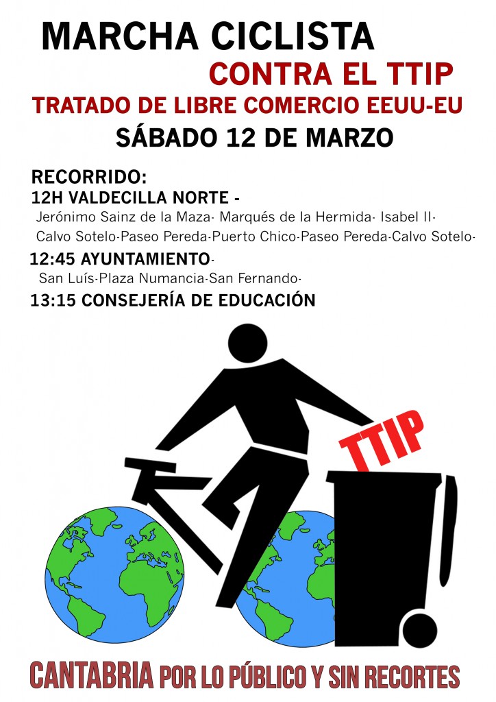 Marcha ciclista No al TTIP IMPRIMIR 12-3-16