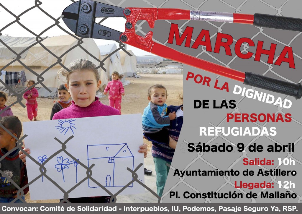 Cartel Manifestación Refugiadxs definitivo 9-4-16